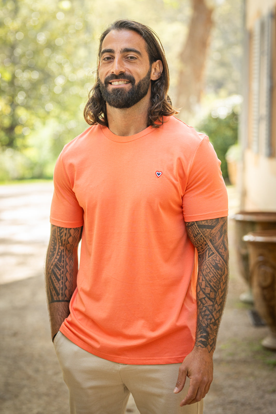 T-shirt orange VINCENT