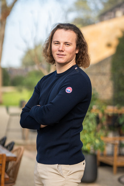 Pull marin bleu marine