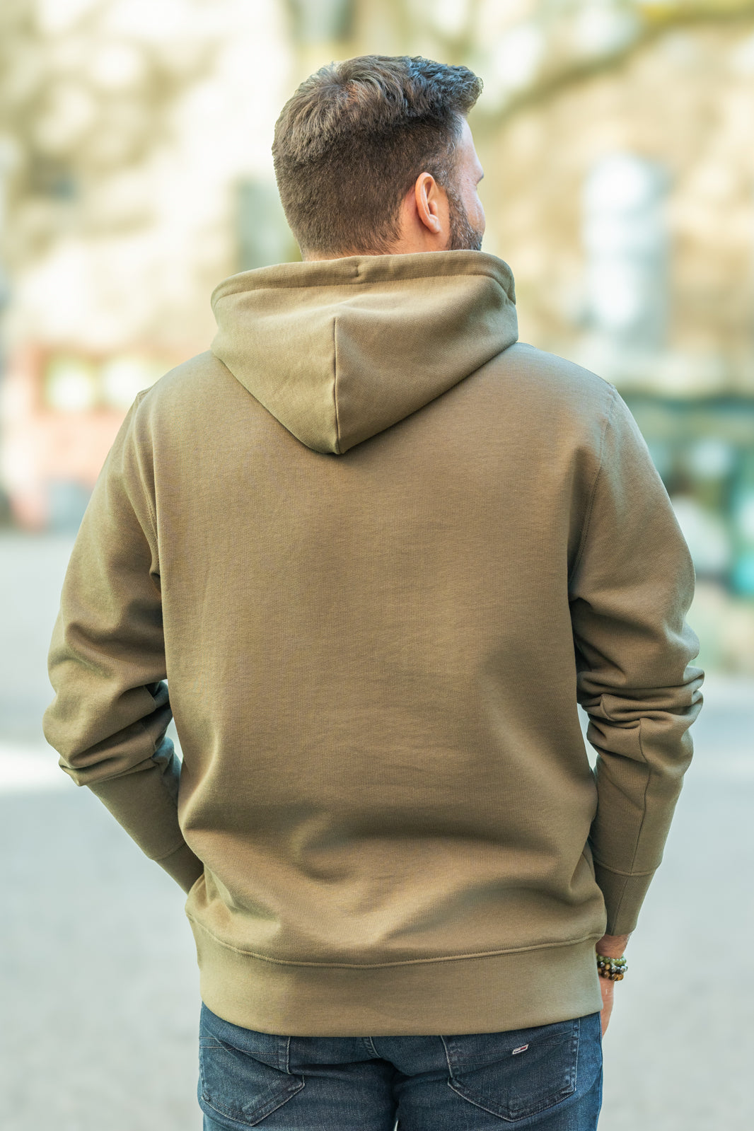 Sweat à capuche kaki