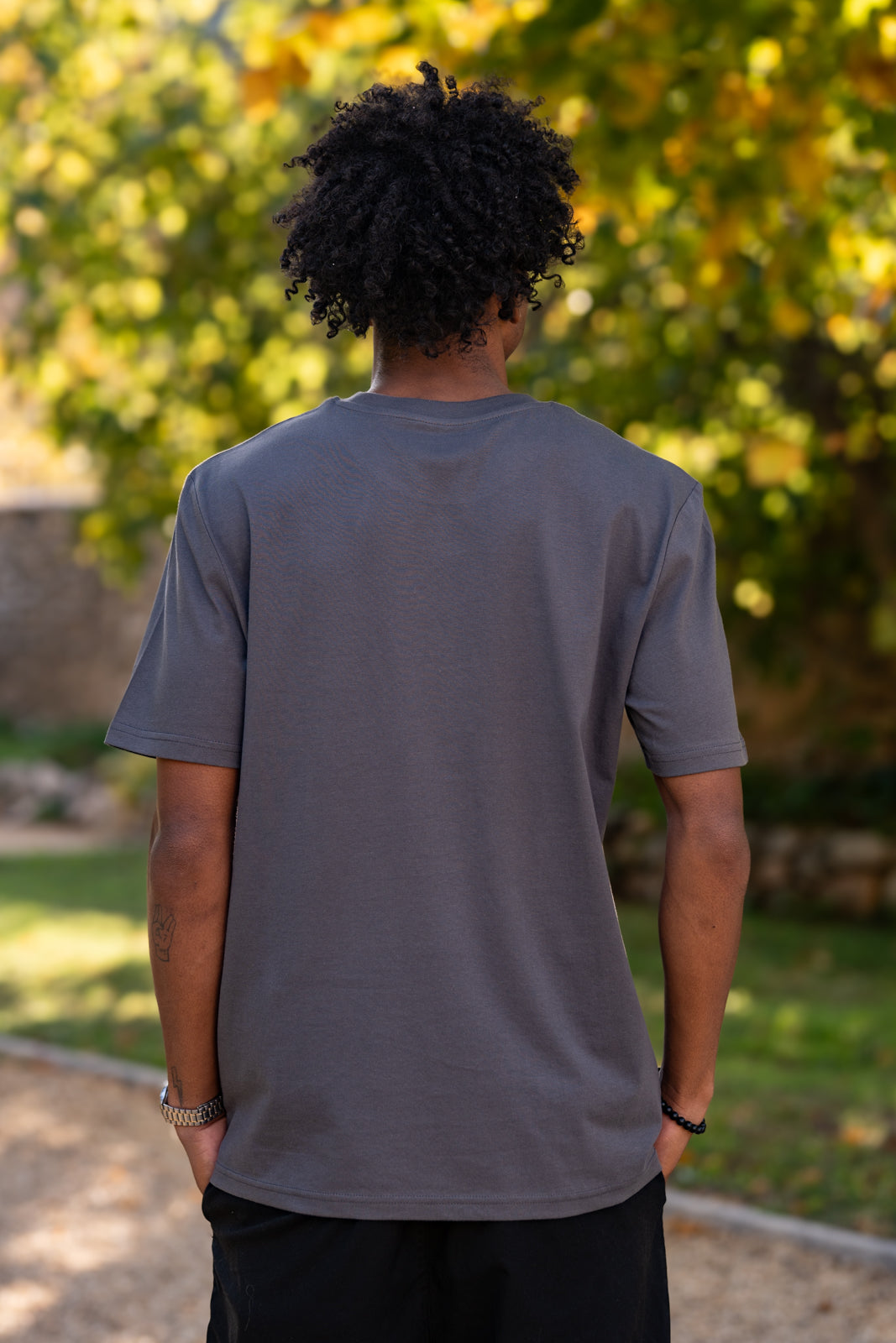 T-shirt manches courtes anthracite