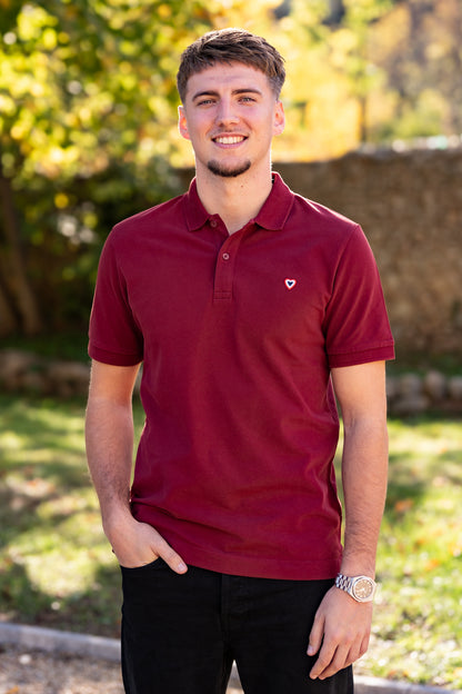Polo bordeaux CHARLES