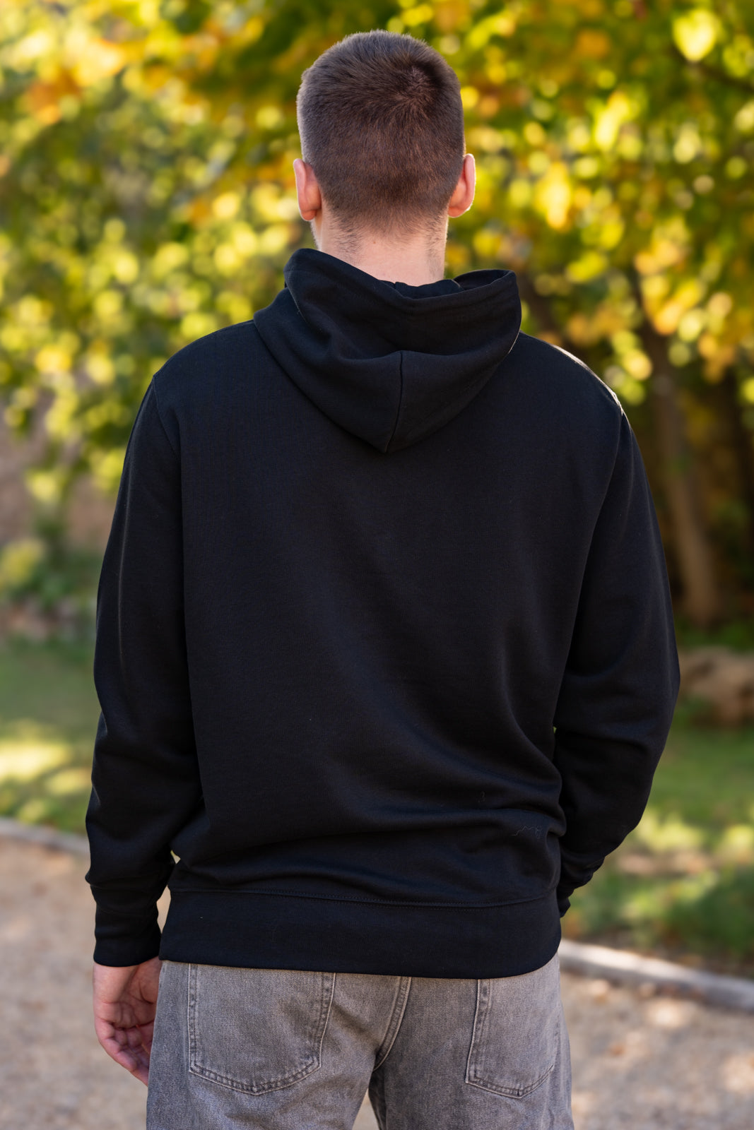 black hoodie