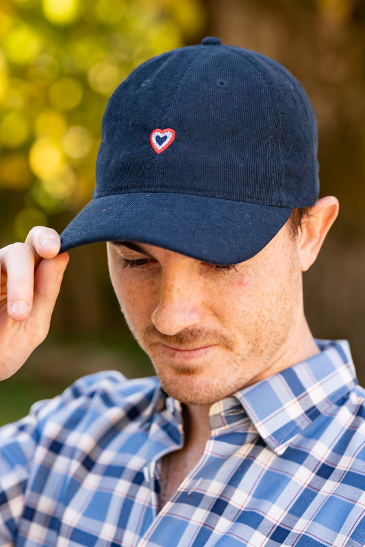 Casquette milleraies marine