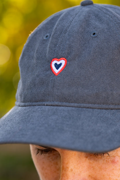 Casquette milleraies grise