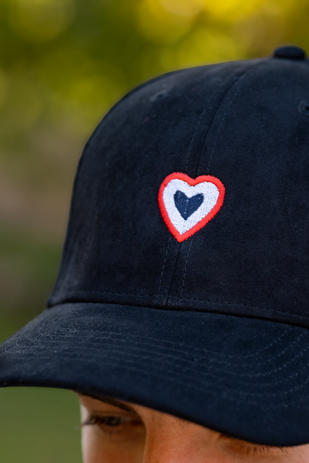 Casquette peau de pêche noire