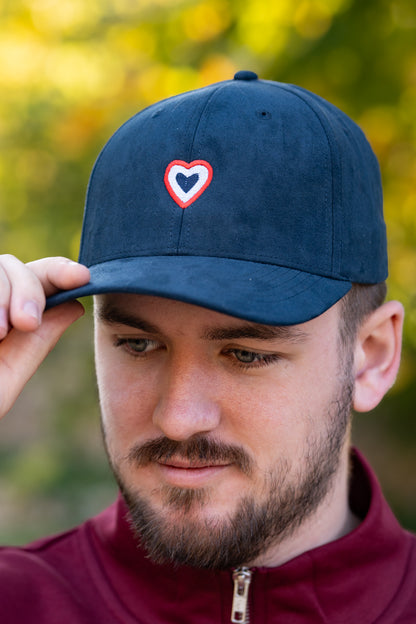 Casquette peau de pêche marine