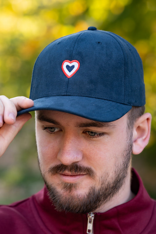 Casquette peau de pêche marine