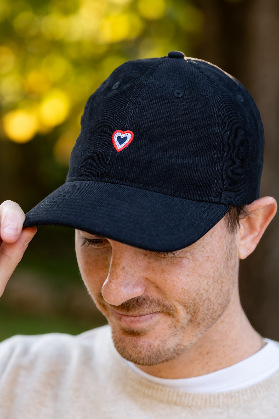 Casquette milleraies noire