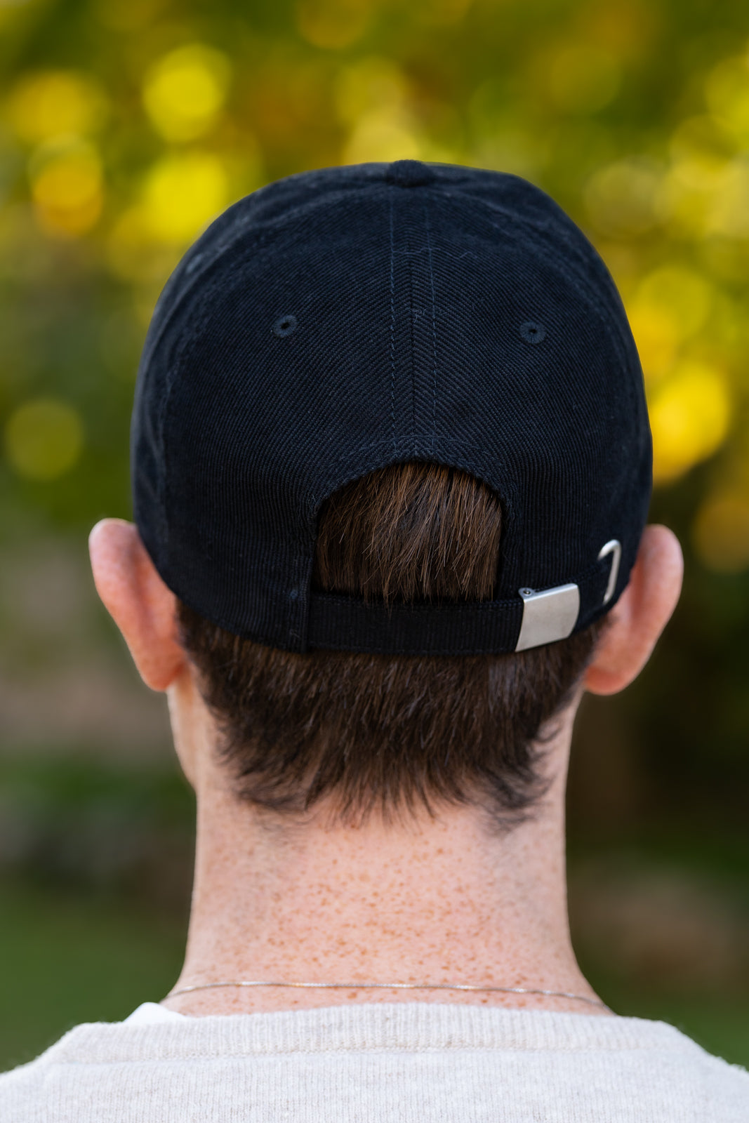 Casquette milleraies noire