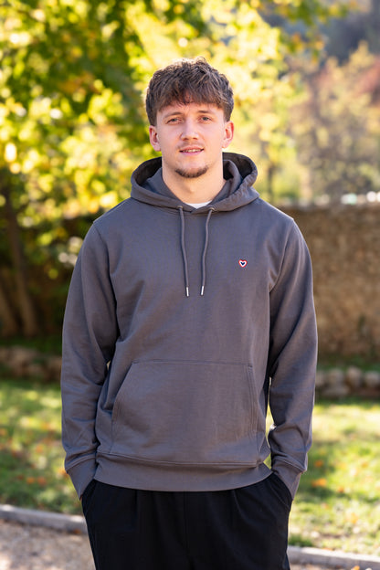 Sweat à capuche anthracite