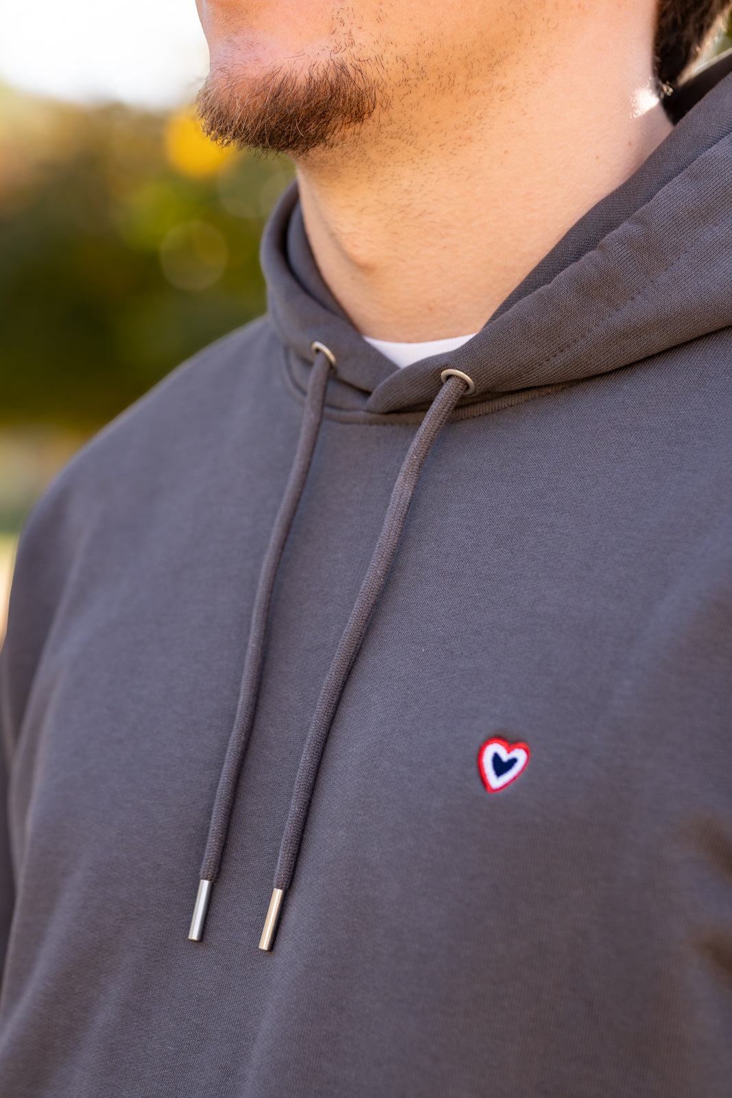 Sweat à capuche anthracite