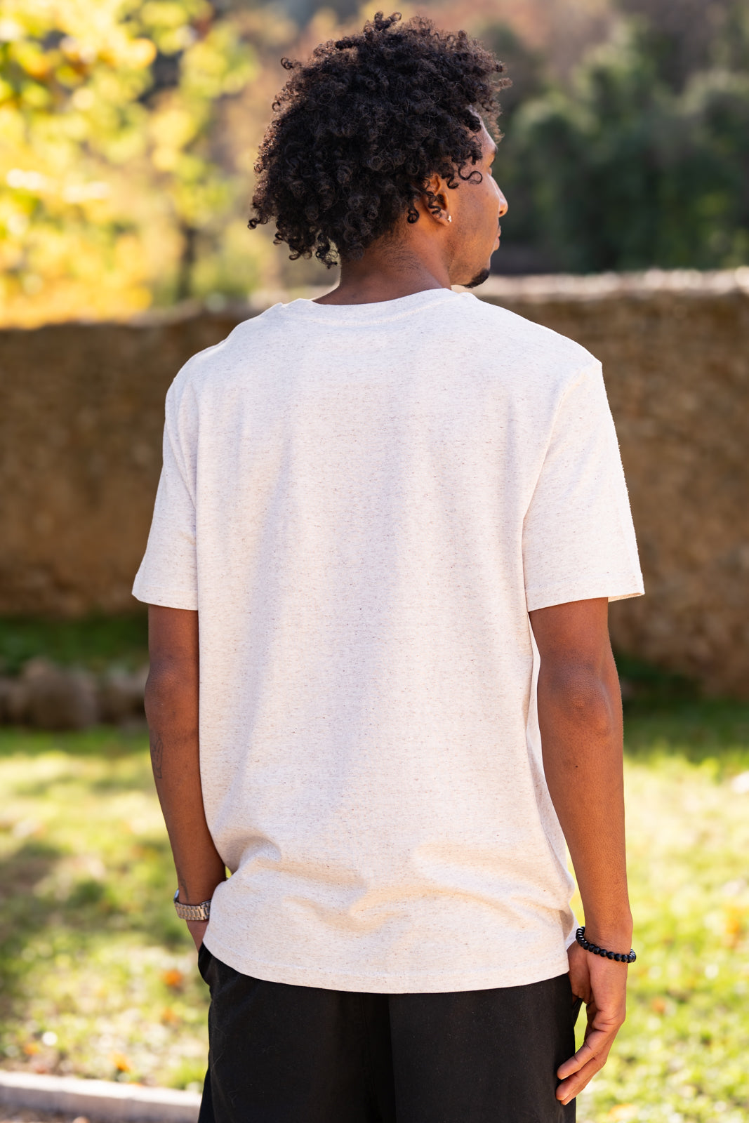 T-shirt crème chiné VINCENT