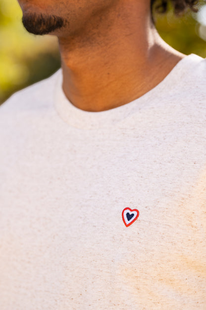 T-shirt crème chiné VINCENT