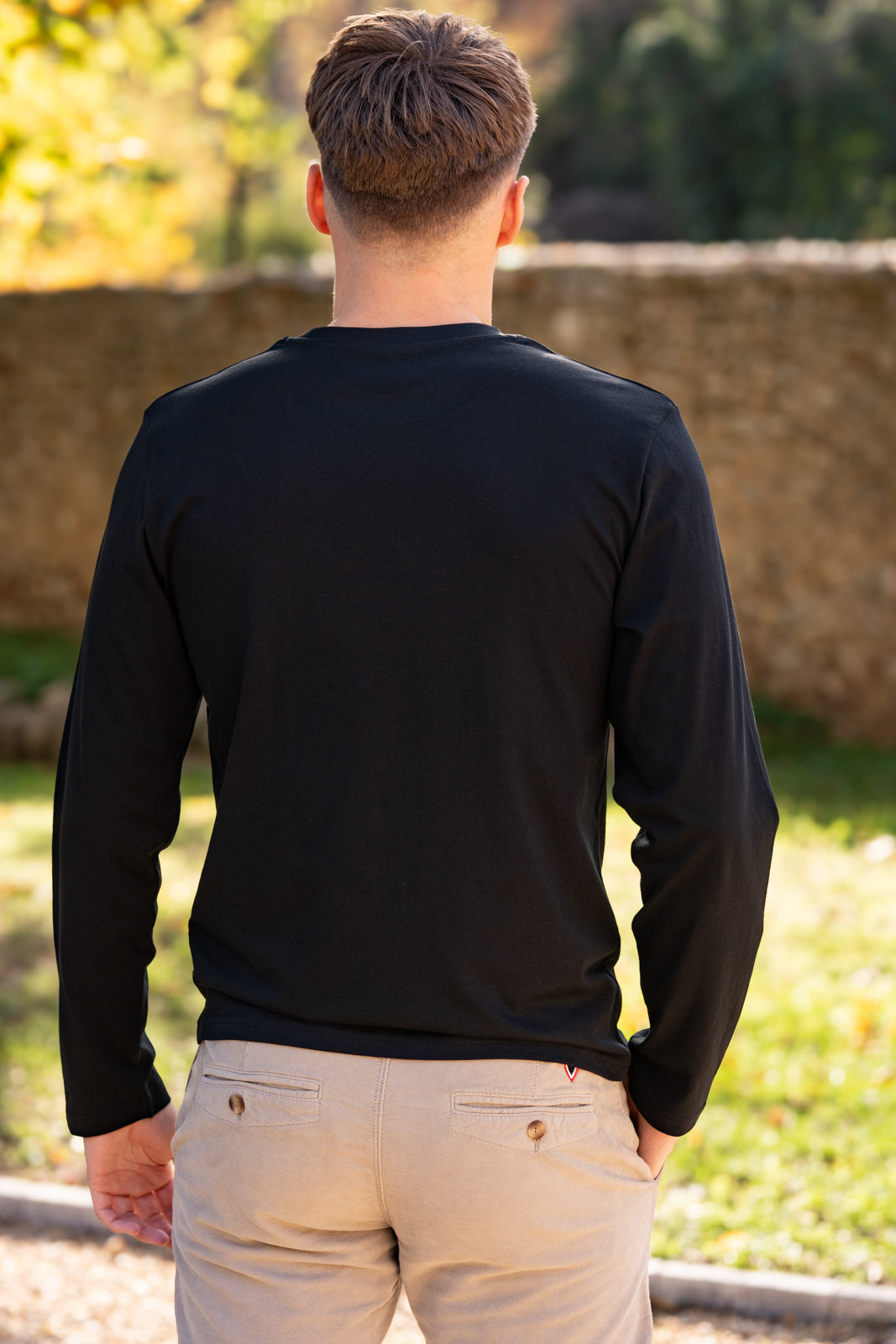 T-shirt manches longues noir LÉON