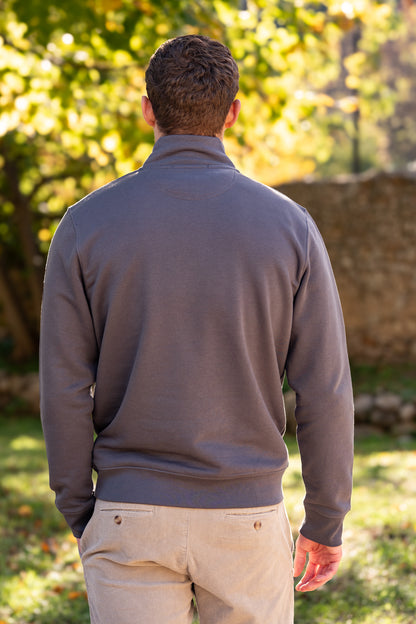 Sweat col zip anthracite