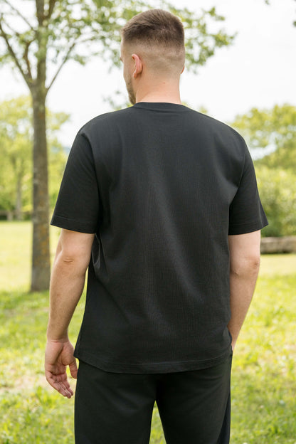 T-shirt bouclette noir