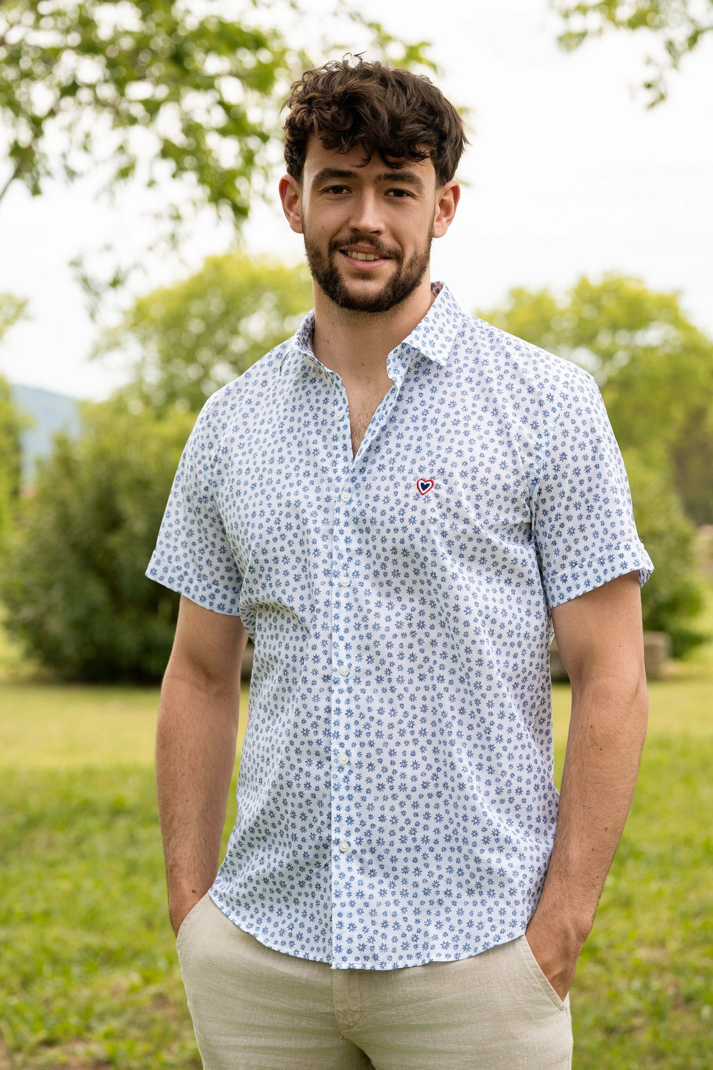 Chemise à fleurs EDEN
