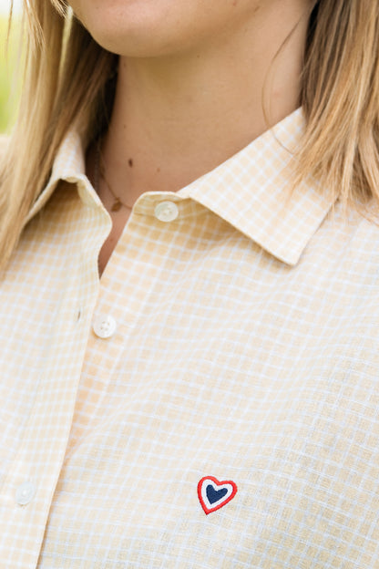 Chemise jaune BRIGITTE