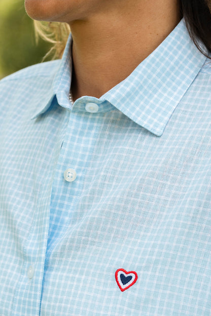 Chemise bleue BRIGITTE