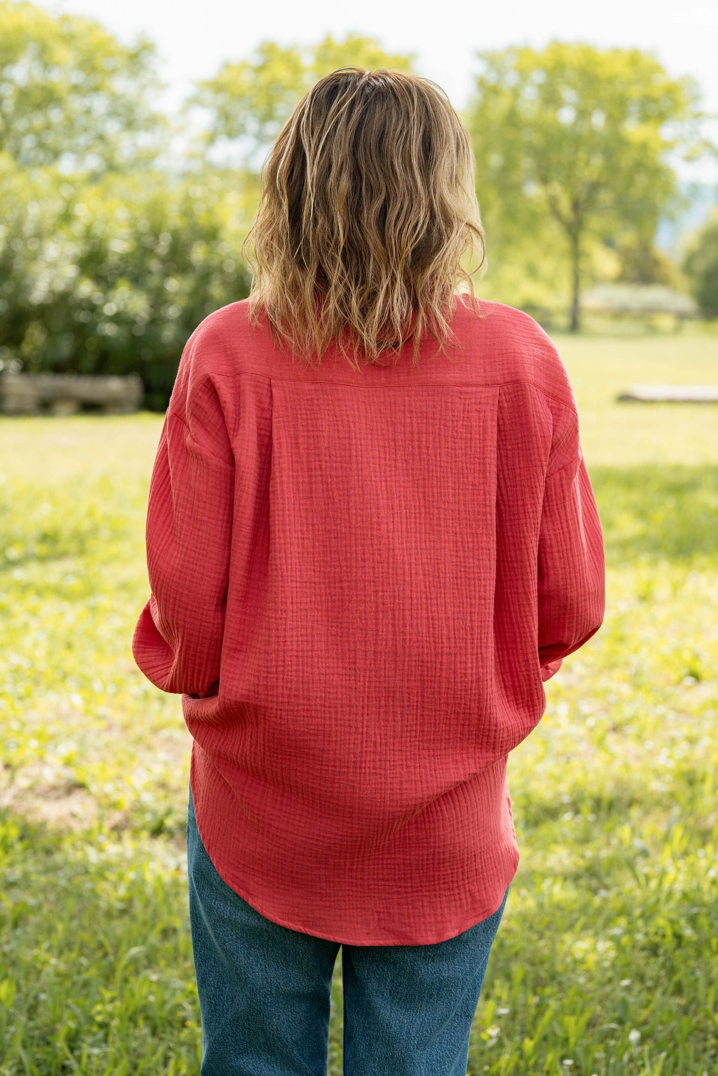 Chemise framboise LOUISE