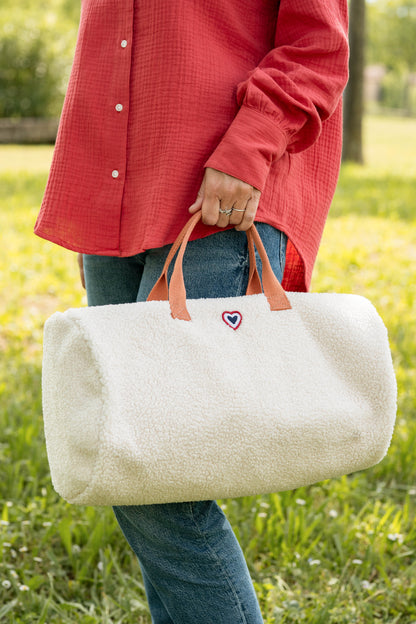 Sac polochon bouclette