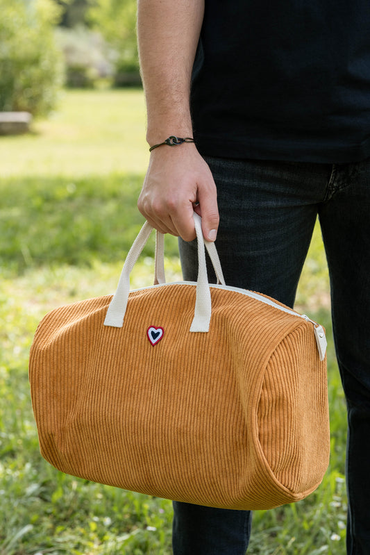 Sac polochon moutarde