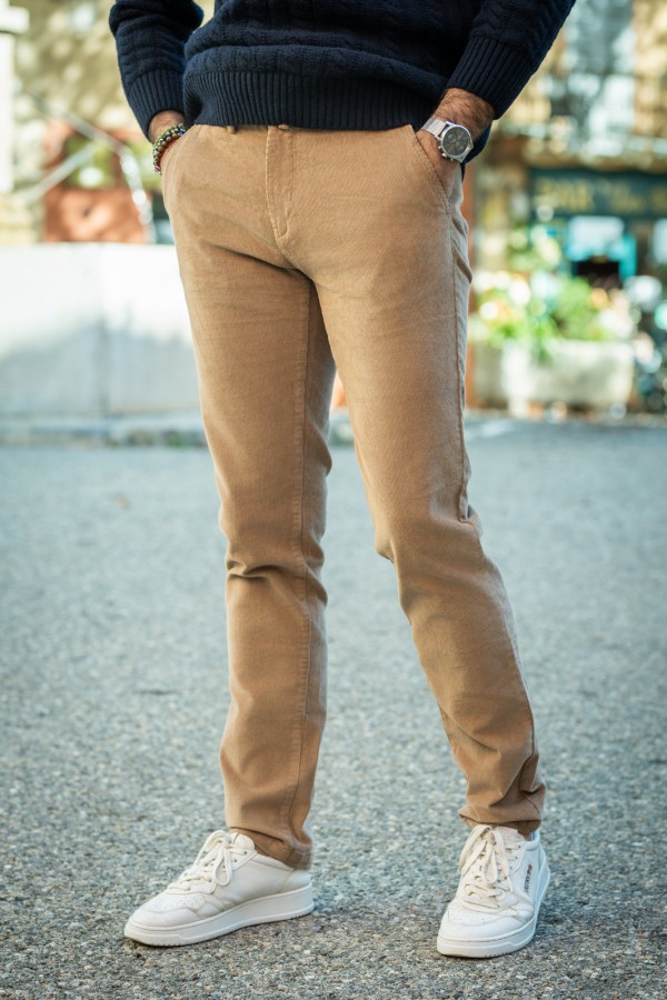 Pantalon velours ctel beige 